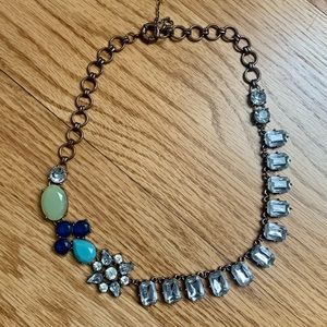 J.Crew Factory Blue/Green Statement Necklace
